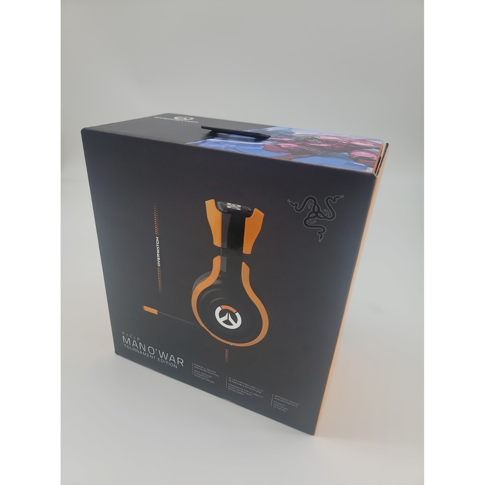 Razer Man O' War Tournament Edition Overwatch Gaming Headset In Box Tested